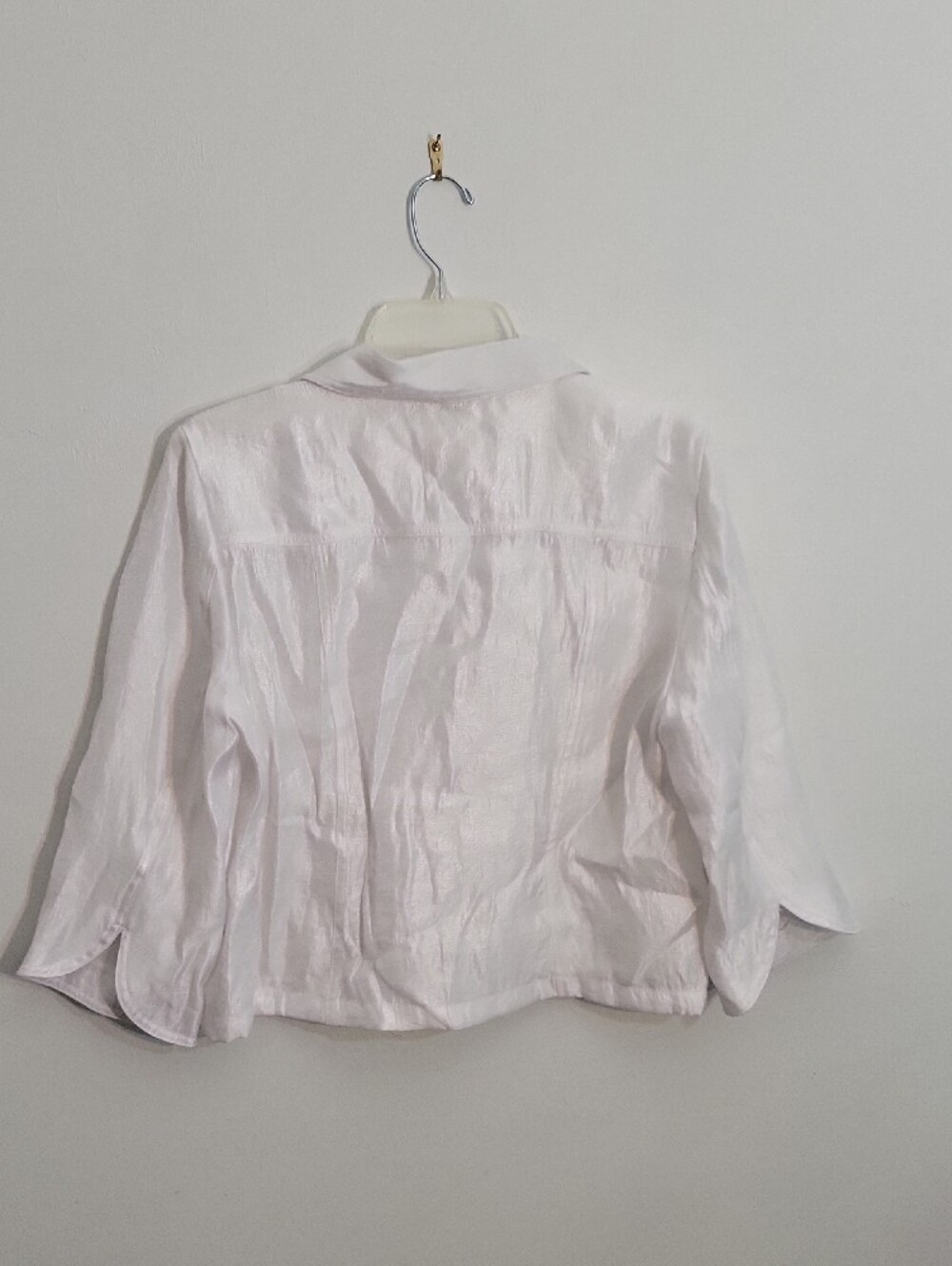Ruby Rd. White Button-Front Crop Jacket - Picture 4 of 5